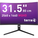 TERRA LCD/LED 3285W HA black CURVED USB-C/HDMI/DP