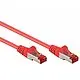 CAT6 Patchkabel Netzwerkkabel rot S/FTP (PiMF) geschirmt Gigabit 1M