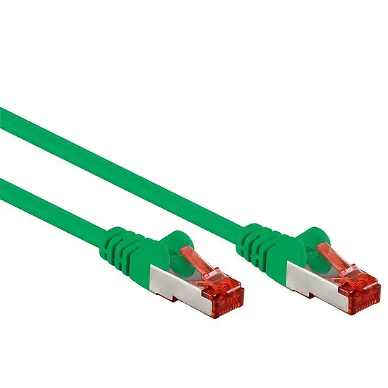 CAT6 Patchkabel Netzwerkkabel grün S/FTP (PiMF) geschirmt Gigabit 1M