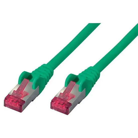 CAT6a Patchkabel 10 GBit/s 500MHz halogenfrei GHMT zertifiziert grün, 1,5m