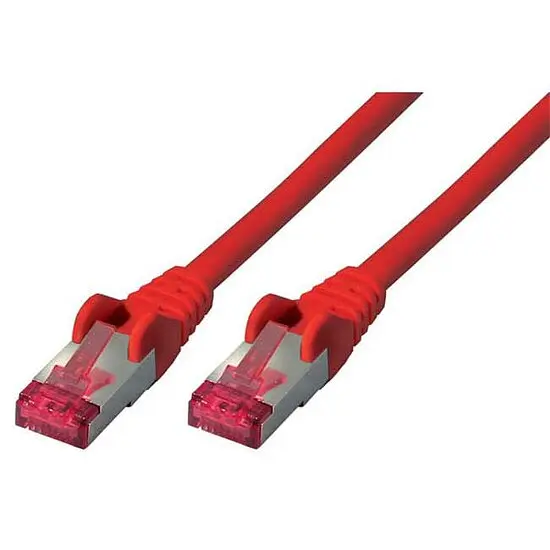 CAT6a Patchkabel 10 GBit/s 500MHz halogenfrei GHMT zertifiziert rot