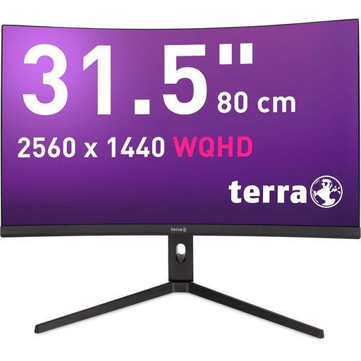 [3030245] TERRA LCD/LED 3285W HA black CURVED USB-C/HDMI/DP
