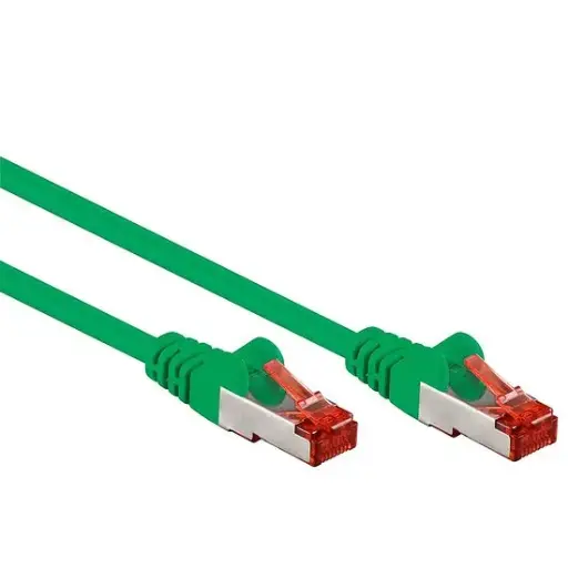 [616-1-GN] CAT6 Patchkabel Netzwerkkabel grün S/FTP (PiMF) geschirmt Gigabit 1M