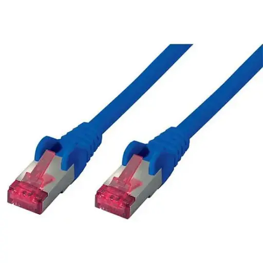 [626-1-5BL] CAT6a Patchkabel 10 GBit/s 500MHz halogenfrei GHMT zertifiziert blau,1,5m