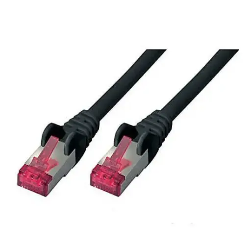 [626-1-5SW] CAT6a Patchkabel 10 GBit/s 500MHz halogenfrei GHMT zertifiziert schwarz, 1,5m