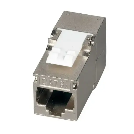 [E-200100] RJ45 Keystone STP, Cat.6A, 500MHz, Slimline